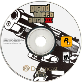 Grand Theft Auto III - Fanart - Disc (North America) - 1424x1456
