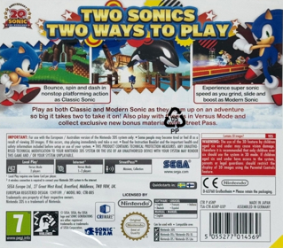 Sonic Generations - Box - Back (Europe) - 939x825