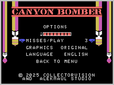 Canyon Bomber - Screenshot - Game Select (World) - 256x192