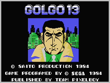 Golgo 13 - Screenshot - Game Title (World) - 256x192