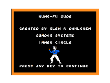 Kung-Fu Dude - Screenshot - Game Title (North America) - 800x600