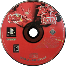 Spyro 2: Ripto's Rage and CTR: Crash Team Racing Demo Disc - Disc (North America) - 1000x1000