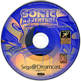 Sonic Adventure: Limited Edition - Disc (North America) - 640x644