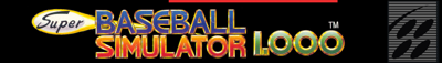 Super Baseball Simulator 1.000 - Box - Spine (North America) - 680x97