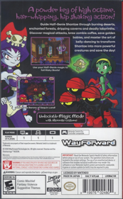 Shantae: Risky's Revenge: Director's Cut - Box - Back (North America) - 1188x1927