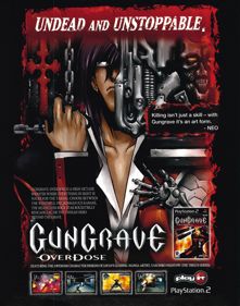 Gungrave: Overdose - Advertisement Flyer - Front (United Kingdom) - 2552x3240