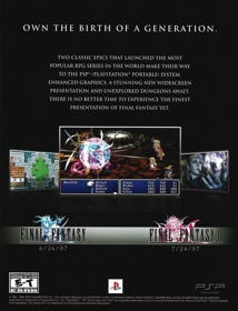Final Fantasy - Advertisement Flyer - Front (United States) - 1680x2200