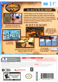 Survivor - Box - Back (North America) - 486x680
