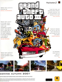 Grand Theft Auto III - Advertisement Flyer - Front (United Kingdom) - 2447x3200