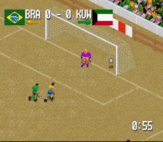 Head-On Soccer - Screenshot - Gameplay (World) - 256x224