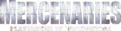 Mercenaries: Playground of Destruction - Clear Logo (North America) - 4457x1159
