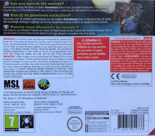 Mystery Case Files: Ravenhearst - Box - Back (Europe) - 1068x937