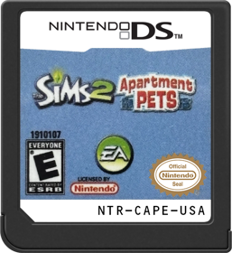 The Sims 2: Apartment Pets - Cart - Front (North America) - 517x564