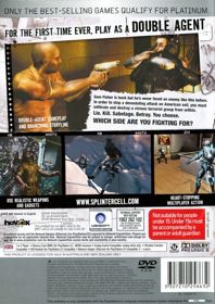Tom Clancy's Splinter Cell: Double Agent - Box - Back (Australia) - 566x800