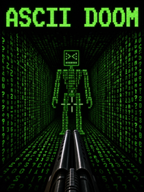ASCII DOOM - Fanart - Box - Front (World) - 1086x1448