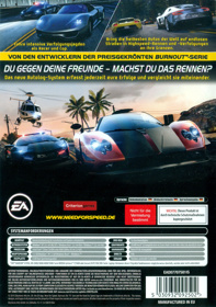 Need for Speed: Hot Pursuit - Box - Back (Germany) - 843x1200