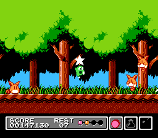 Mr. Gimmick - Screenshot - Gameplay (World) - 256x224