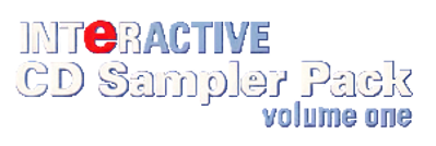 Interactive CD Sampler Pack Volume One - Clear Logo (North America) - 301x101