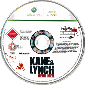 Kane & Lynch: Dead Men - Disc (Europe) - 2056x2055