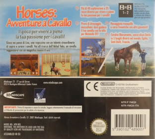 Real Adventures: Wild Horses: The Quest for the Golden Horse - Box - Back (Italy) - 1171x1053