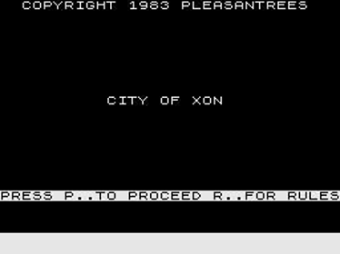 City of Xon - Screenshot - Game Title (North America) - 256x192