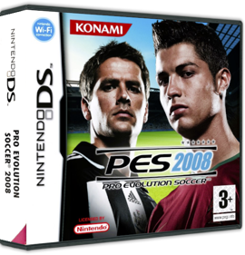 PES 2008: Pro Evolution Soccer - Box - 3D (Europe) - 575x598