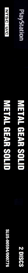 Metal Gear Solid - Box - Spine (North America) - 142x1386