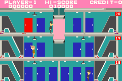 Elevator Action: Old & New - Screenshot - Gameplay (Japan) - 240x160