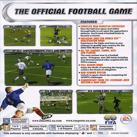 FIFA Soccer 2002: Major League Soccer - Box - Back (Europe) - 640x640
