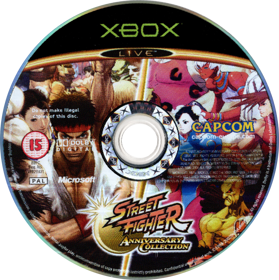 Street Fighter Anniversary Collection - Disc (United Kingdom) - 763x766