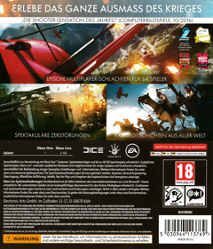 Battlefield 1 - Box - Back (Europe) - 2989x3489