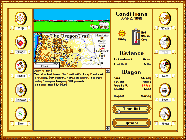 The Oregon Trail Deluxe - Screenshot - Gameplay (North America) - 640x481