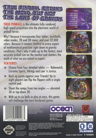 True Pinball - Box - Back (North America) - 1634x2356