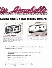 Miss Annabelle - Advertisement Flyer - Back (World) - 850x1095