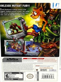 Crash: Mind Over Mutant - Box - Back (North America) - 1217x1652