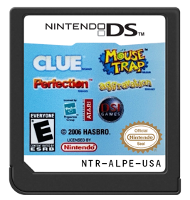 4 Game Pack! Clue / Mouse Trap / Perfection / Aggravation - Cart - Front (North America) - 571x600