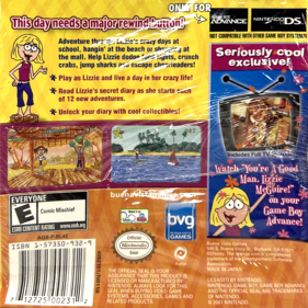 Lizzie McGuire 2: Lizzie Diaries: Special Edition - Box - Back (North America) - 1235x1235