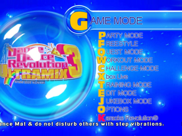 Dance Dance Revolution: Ultramix 3 - Screenshot - Game Select (World) - 640x480