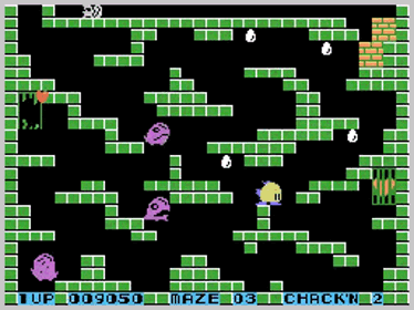 Chack'n Pop - Screenshot - Gameplay (World) - 256x192