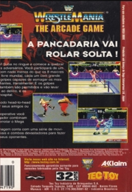 WWF WrestleMania: The Arcade Game - Box - Back - Reconstructed (Brazil) - 720x1045