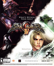 SoulCalibur IV - Advertisement Flyer - Front (United States) - 1800x2178