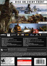 Call of Duty: Vanguard - Box - Back (World) - 1063x1500