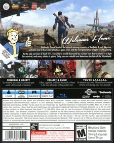Fallout 4 - Box - Back (North America) - 641x800