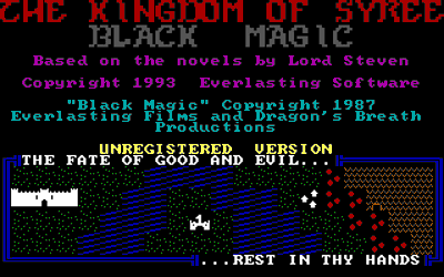 The Kingdom of Syree II: Black Magic - Screenshot - Game Title (World) - 320x200