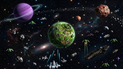 Cosmo Fighter 2 - Fanart - Background (World) - 1920x1080