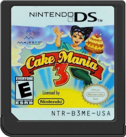 Cake Mania 3 - Cart - Front (North America) - 517x564