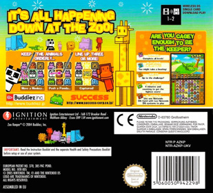 Zoo Keeper - Box - Back (Europe) - 798x725