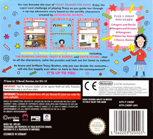 Jacqueline Wilson's Tracy Beaker: The Game - Box - Back (Europe) - 1400x1267