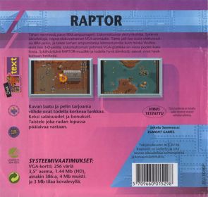 Raptor: Call of the Shadows - Box - Back (Finland) - 842x800