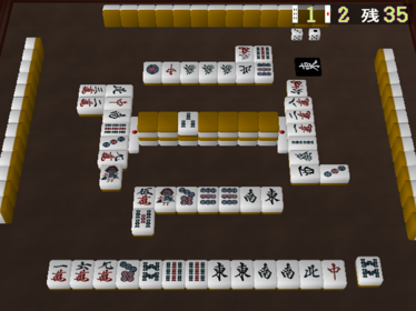 3D Mahjong + Janpai Tori - Screenshot - Gameplay (Japan) - 1440x1080